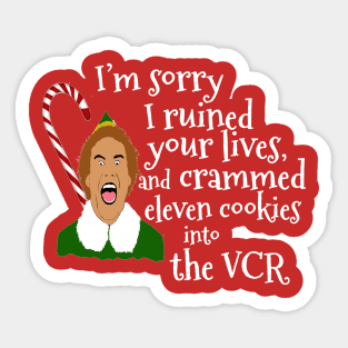 Elf Funny Quotes Sticker